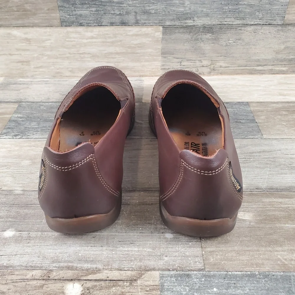 Mephisto Edlef Mens Loafer Sz 7 Moccasin Dark Brown Genuine Leather Slip-On Shoe